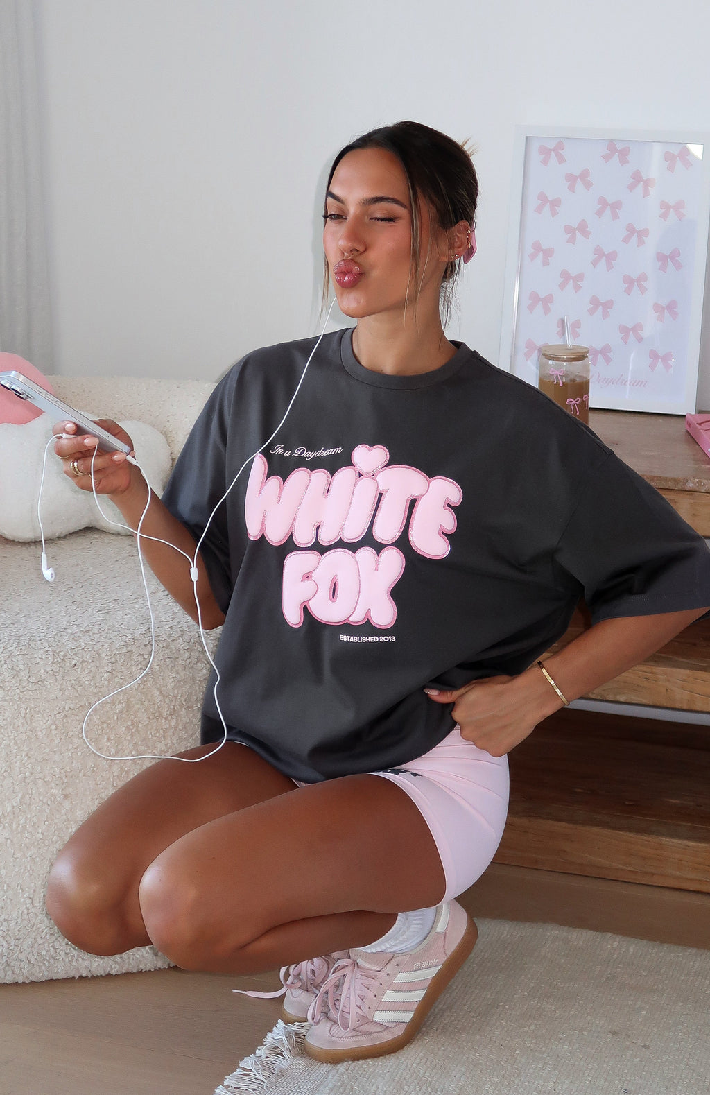 Daydreamers Angelina Oversized Tee Volcanic